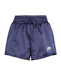 Nike Air Satin Shorts in Purple - Lyst