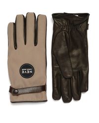 armani leather gloves