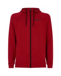 nike dri fit hoodie red