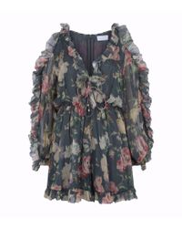 zimmermann ruffle playsuit