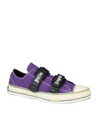 Lyst Palm Angels Purple Vulcanized Sneakers Palm Angels Purple