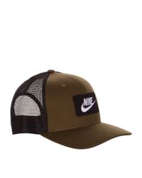 nike trucker cap green