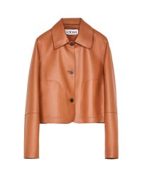 loewe leather coat