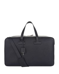 Tom Ford T Line Weekender Leather Holdall in Navy (Blue) for Men - Lyst