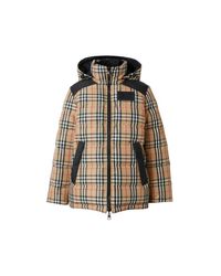 Burberry Synthetic Reversible Vintage Check Recycled Polyester Jacket - Lyst