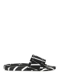 Valentino Valentino Garavani Garavani Vltn Rubber Sliders in Black for Men - Lyst