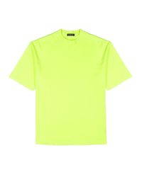 Balenciaga Neon Yellow Cotton T-shirt 