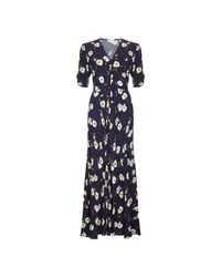 Ghost marley dress blue Clearance