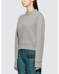 Maison Margiela Gray Padded Collar Sweatshirt