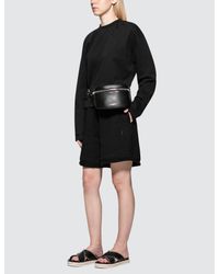 Alexander Wang Black Dry French Terry Distressed Sweatshirt