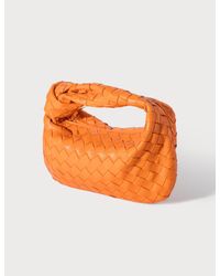 Bottega Veneta Leather Mini Jodie Bag in Orange - Lyst