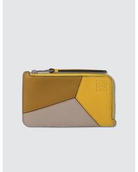 loewe puzzle coin holder card yellow