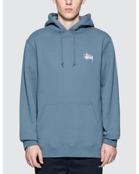 light blue stussy hoodie