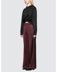 Alexander Wang Black Sleek French Terry Twistfront Hoodie