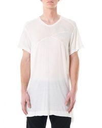 Julius White Elongated Tee for men