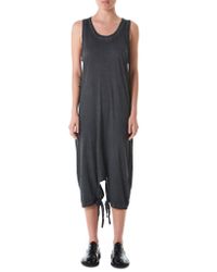Barbara I Gongini Gray Full-body Tank