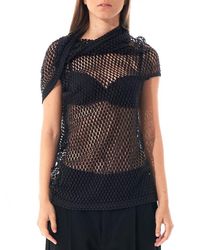 Junya Watanabe Black Mesh Top