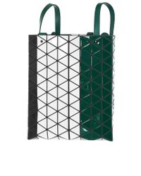 Issey Miyake - Green Colorblock Prism Tote - Lyst