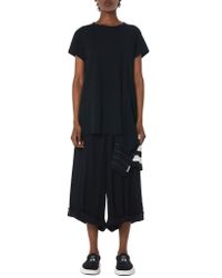 Y-3 Black Draped Long Tee