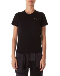 Play Comme des Garçons Black Signature Heart Tee