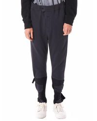 Ann Demeulemeester Blue Ankle Strap Jogger for men