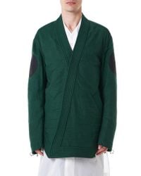 D.GNAK Green 'karate Gi' Jacket for men