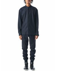 Stephan Schneider - Blue Wool Button-down Shirt for Men - Lyst