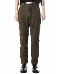 Attachment - Multicolor Boiled Wool Glen Plaid Trousers for Men - Lyst