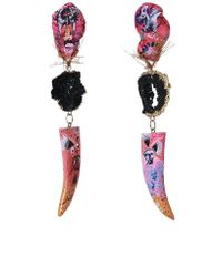 Claire Barrow - Multicolor Ornate Earrings - Lyst