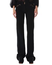 Plein Sud Black Riveted Trousers