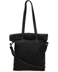 Boris Bidjan Saberi Black Kangaroo Leather Bag for men