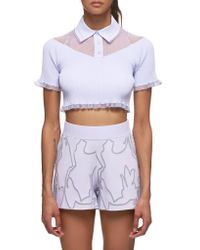 Xiao Li Multicolor Ribbed Top