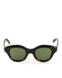 Hakusan Multicolor 'hook' Celluloid Panther Sunglasses