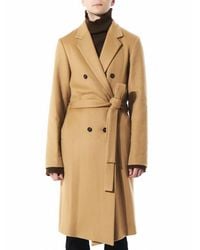 Ann Demeulemeester Natural Belted Coat for men