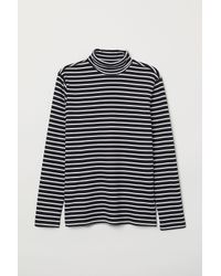 red and white striped turtleneck mens