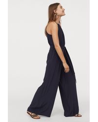 h&m silk jumpsuit
