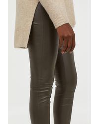 faux leather leggings h&m