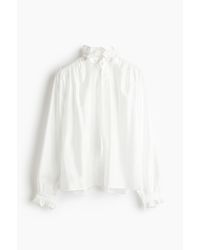 Blouse Brodée H&M Femme – Modèle Belle – Taille 44 – Occasion En Très Bon état