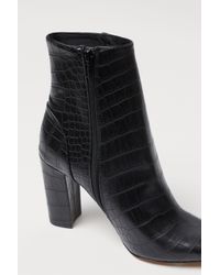 H&m crocodile patterned boots Clearance