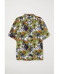 relaxed fit resort shirt