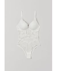 H&M Super Push-up Lace Body in White - Lyst