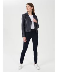 hobbs black leather jacket