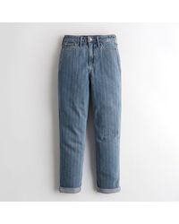 hollister striped mom jeans