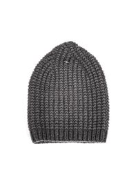 Werkstatt:münchen - Gray Knit Cap In Smoke for Men - Lyst