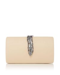 Olga Berg Multicolor Lael Leaf Lock Clutch