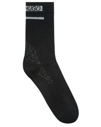 Hugo Boss sokken block stripe antraciet heren | Dimenno