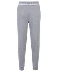 boss authentic cuffed fleece pants