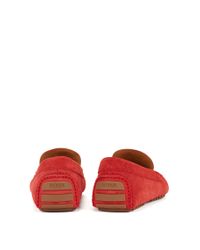 hugo boss suede driving shoes