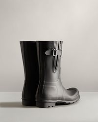 GURGER Men/'s Wellington Boots Short Ankle Wellies Waterproof Chelsea PVC Rubber Rain Boots