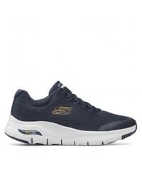 Wide Fit Shoes Synthetic S Wide Fit Skechers 232040 Arch Fit Walking  Trainers in Navy (Blue) for Men | Lyst